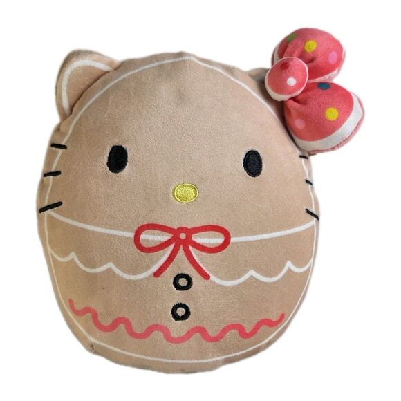 Sanrio HELLO KITTY Christmas LOT Gingerbread 8" PLUSH Squishmallows & BACKPACK - Picture 6 of 11